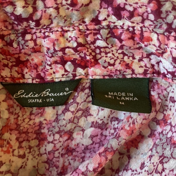 Vintage Eddie Bauer Button-Down, Adjustable Full-Length or 3/4 Sleeve Blouse - Picture 13 of 15